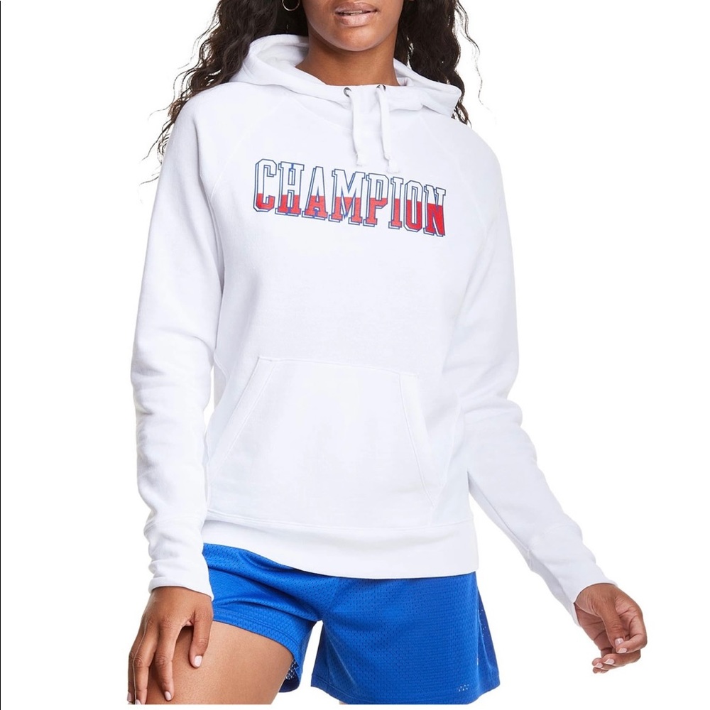 Women's Champion Powerblend Block Logo Fleece Hoodie